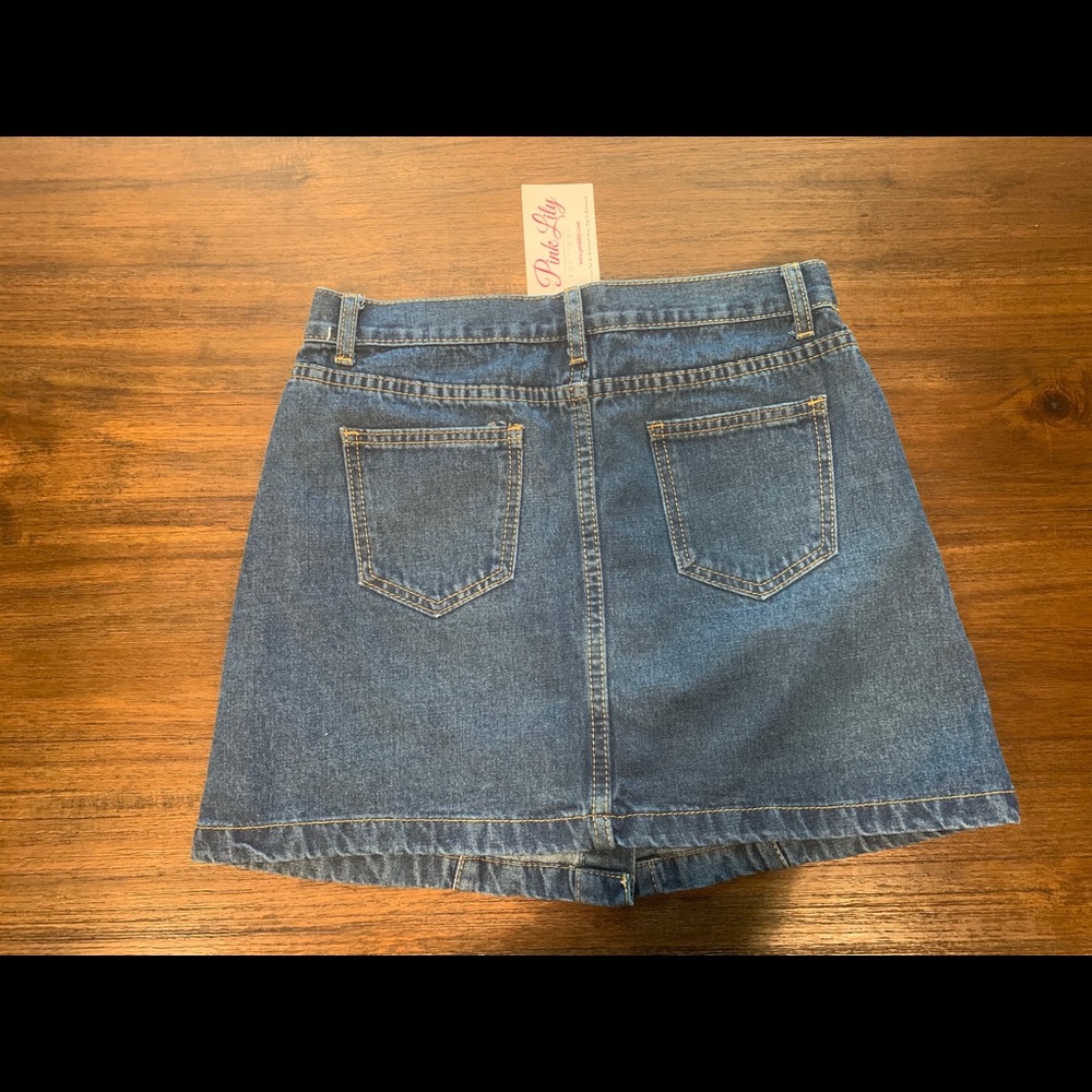 NWT Pink Lily Boutique Denim Skirt - Picture 4 of 7